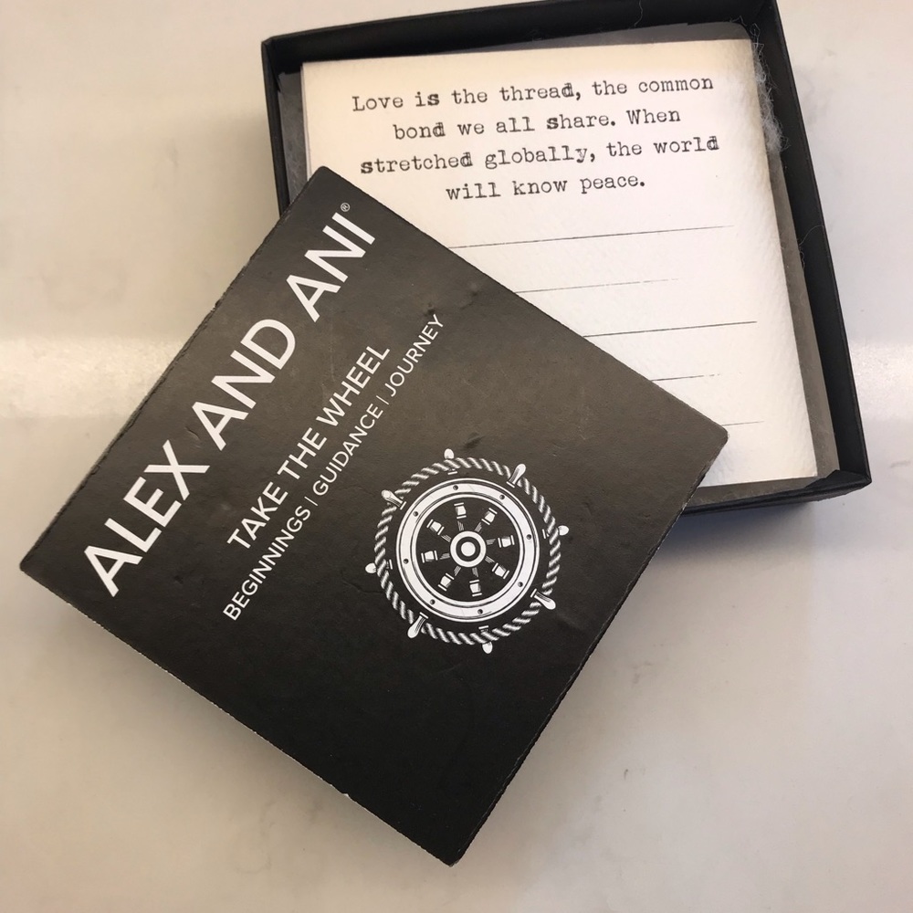 NWT Alex and Ani Take the Wheel New Journey Bangle